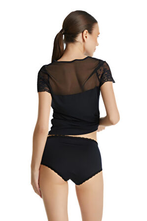 Blackspade Kadın Siyah Slip Külot 1773