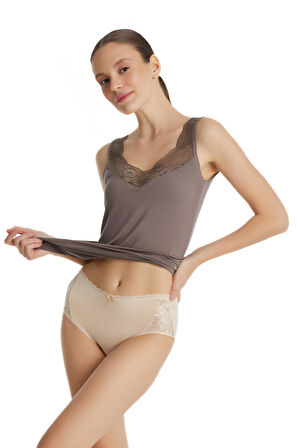 Blackspade Kadın Ten Slip Külot 1773