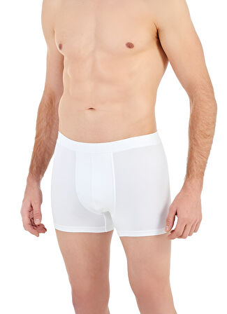 Blackspade Erkek Beyaz 2'li Pamuklu Boxer 9616