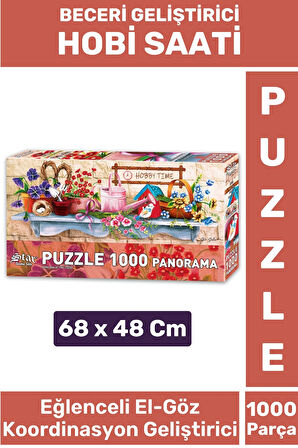 Özel Eğlenceli El Göz Koordinasyon Beceri Görsel Algı Geliştirici Çocuk 1000 Parça PUZZLE HOBİ SAATİ