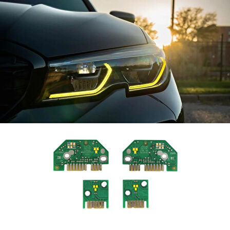 Autogp  Bmw g20 angel led modülü sarı 2019 / 2022 drl led laser far uyumlu