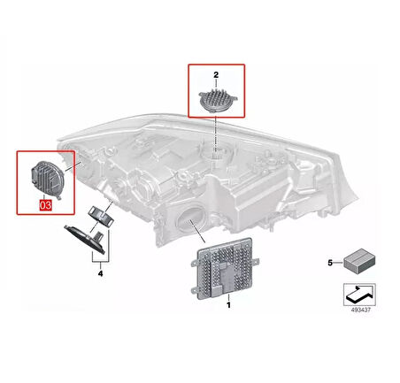 Autogp  Bmw g20 angel led modülü sarı 2019 / 2022 drl led laser far uyumlu