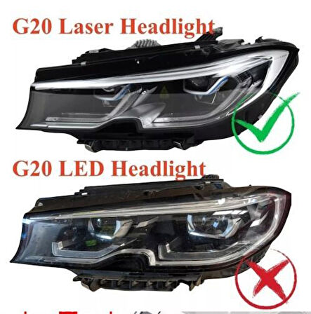 Autogp  Bmw g20 angel led modülü sarı 2019 / 2022 drl led laser far uyumlu