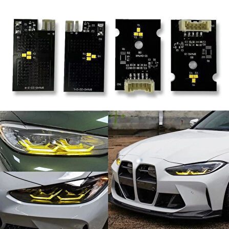 Autogp  Bmw g22 g26 angel led modülü sarı 2019 / 2023 led far uyumlu