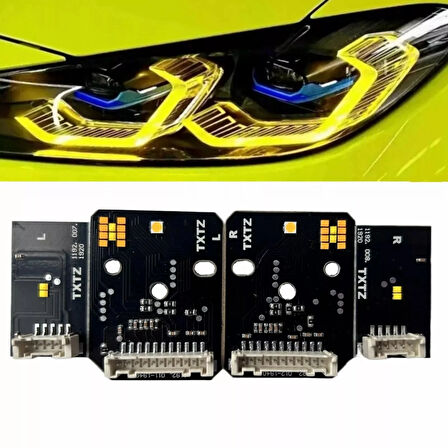 Autogp  Bmw g22 g26 angel led modülü sarı 2019 / 2023 laser far uyumlu