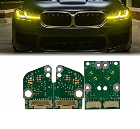 Autogp  Bmw g30 lci angel led modülü sarı 2020 / 2024 drl led