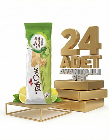 Afia Tatlı Dost Limon Kremalı Gofret 24x140 Gr