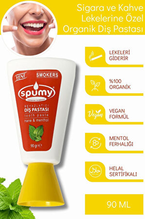 Sigara Ve Kahve Lekelerine Özel Beyazlatıcı Organik Diş Pastası - 90 ml