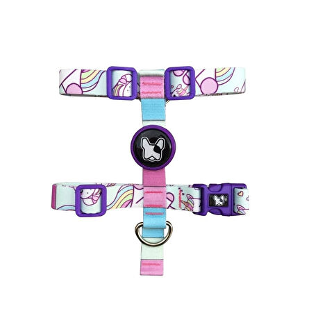 Dogness H-tip Unicorn Blue L Orta-Büyük Irk Köpek Göğüs Tasması (Göğüs 48 cm x 75 cm)