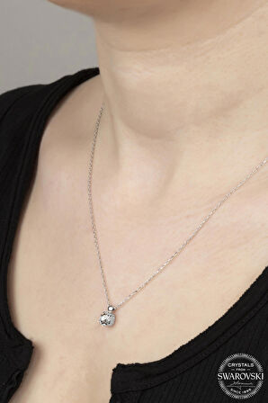 SWAROVSKİ ZİRCONİA PIRLANTA MONTÜR TEK TAŞ 925 AYAR GÜMÜŞ KÜPE
