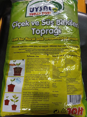 10 Lt. Bitki Toprağı, Fideleme, Saksı Toprağı İç Dış Mekan Toprak 10 Lt.
