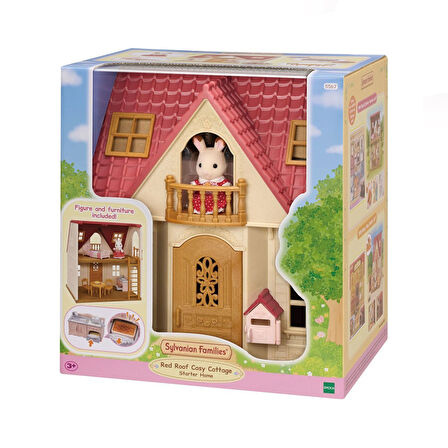 FABBATOYS Sylvanian Families Kırmızı Çatılı Başlangıç Evi +3 yaş