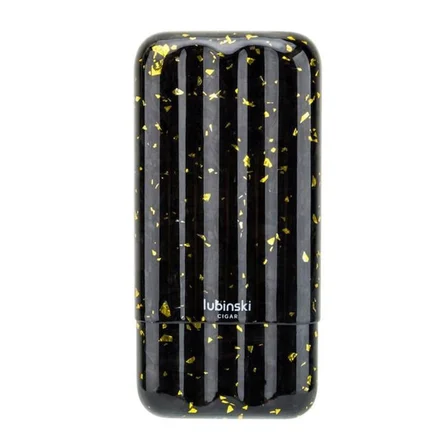 Lubinski CarbonFiber Puro Kılıfı Siyah-Sarı 3lü (60Ring)