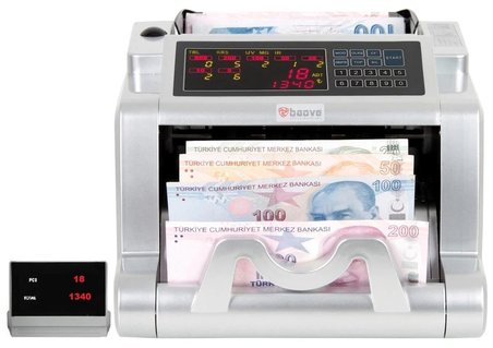 Baove GB8100 Karışık Para Sayma Makinesi - Sahte Para Yakalama + Müşteri Ekranı