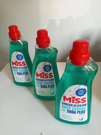 MİSS ÇAMAŞIR DETERJANI ARAP SABUNU SODA PLUS 1500ml X 3lü