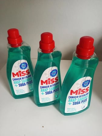 MİSS ÇAMAŞIR DETERJANI ARAP SABUNU SODA PLUS 1500ml X 3lü