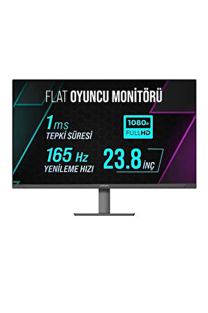 Warp Outlet (Kutu Hasarlı) WRP24-165-B 23.8" 165HZ 1MS RGB Flat Freesync + G-Sync Full HD Oyuncu Monitörü