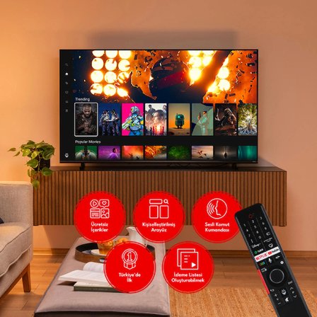 Vestel 32HT9760 32 inç HD Smart TV DLED Ekran Tipi 1366 x 768 Çözünürlük ve Dahili Uydu Alıcısı