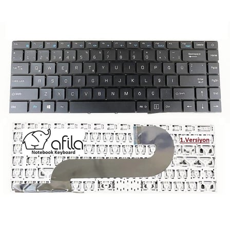 Casper Nirvana C350 Notebook Klavyesi, Laptop Tuş Takımı (Siyah TR) Ver.1 / KL1014