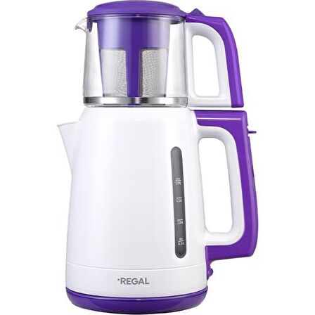 Regal RC 1000 B 1700 W Çay Makinesi Beyaz - Mor 