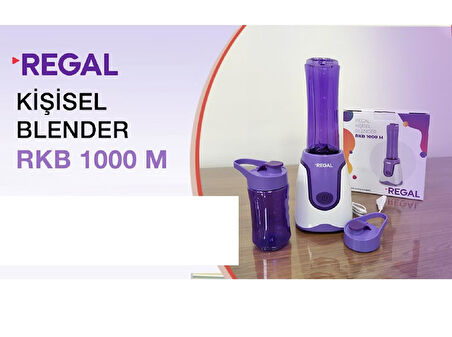 REGAL RKB 1000 M Mix Go Blender Smoothie Kişisel blender Buz Kırma - turbo Fonksiyonu