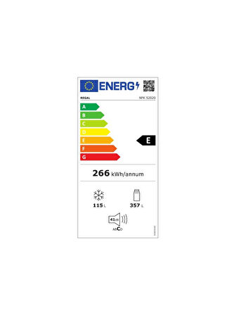 Regal NFK 52020 Kombi No Frost Buzdolabı