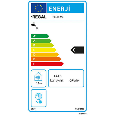 Regal RGL 50 MS C Enerji Sınıfı 50 Lt 2000 W Mekanik Termosifon