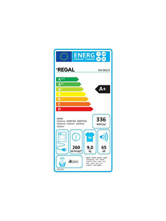 Regal KM 90221 9 kg Çamaşır Kurutma Makinesi