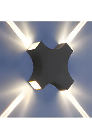 DEKORATİF STAR DUVAR APLİĞİ — KDA754 / 4W / 3000K SARI IŞIK/ IP54