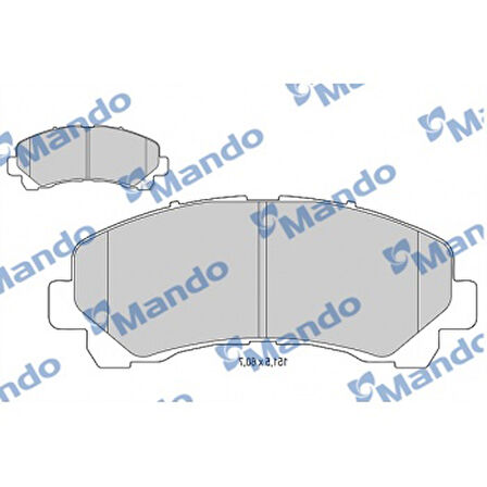 İsuzu Ticarı On Fren Disk Balatası İsuzu D-Max 4x2 4x4 10>20 - Mando Mbf015558