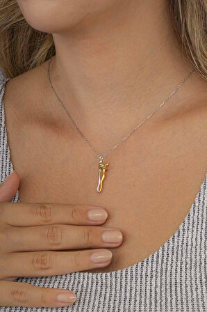 Gümüş Pazarım Sarılan Aşıklar Kadın Erkek Gümüş Kolye