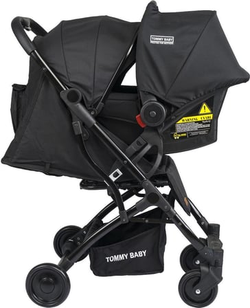 TommyBaby Mia Kabin Travel Bebek Arabası Black Kabin Boy