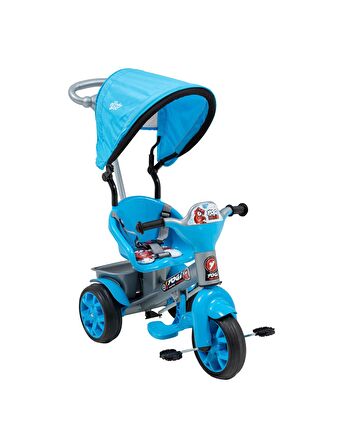 Baby2go 23823 Yogı 3 Tekerlekli İtmeli Bisiklet Mavi