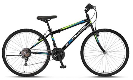 ÜMİT 2433 EXPLORER ERKEK DAĞ BİSİKLETİ V 24 JANT 21 VİTES SİYAH LİME