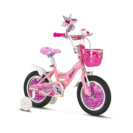 ÜMİT 1464 ACTRESS-BMX-SEPET-V-KIZ ÇOCUK BİSİKLETİ 14 JANT PEMBE