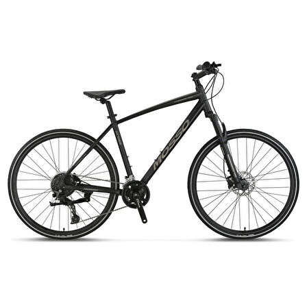 MOSSO LEGARDA-PRO-X18-MSM ERKEK ŞEHİR BİSİKLETİ 510H HD 28 JANT 18 VİTES SİYAH ANTRASİT