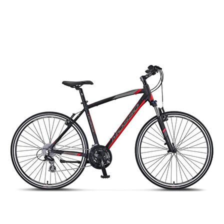 MOSSO LEGARDA-2324-MSM-V ERKEK ŞEHİR BİSİKLETİ 510H 28 JANT 24 VİTES SİYAH KIRMIZI