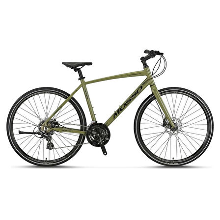 MOSSO LEGARDA-PRO-X21-MDM ERKEK ŞEHİR BİSİKLETİ 510H HD 28 JANT 21 VİTES YEŞİL SİYAH