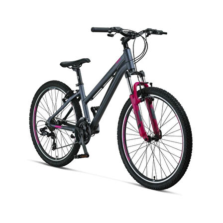 MOSSO WILDFIRE L-26-V KADIN DAĞ BİSİKLETİ 410H V 26 JANT 21 VİTES ANTRASİT PEMBE