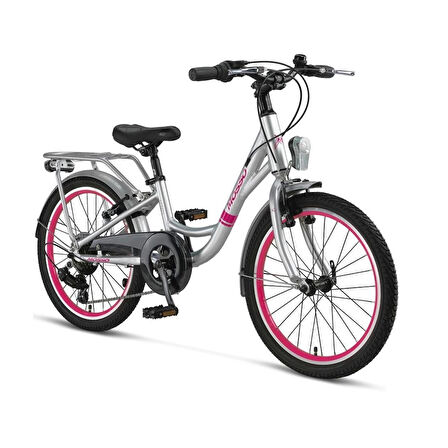 MOSSO INFINITY-20-V KIZ ÇOCUK BİSİKLETİ 254H 20 JANT 6 VİTES SİLVER