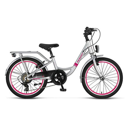 MOSSO INFINITY-20-V KIZ ÇOCUK BİSİKLETİ 254H 20 JANT 6 VİTES SİLVER