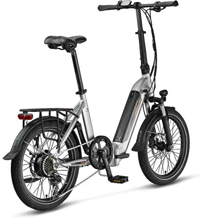 MOSSO KRONOS ELEKTRİKLİ KATLANIR BİSİKLET 390H HYD 20 JANT 7 VİTES SİLVER