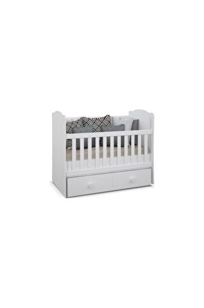 Babyhope Nevada 2 Çekmeceli Beşik 70 x 130 cm 905-58 Bebek Beşiği