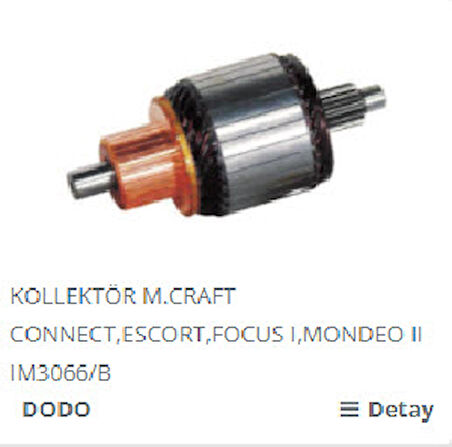 Unıversal Marş Kollektörü-Mot 12v 11d Ford Escort/ford Connect Boy:127 Çap:56 - Dodo-İm3066b