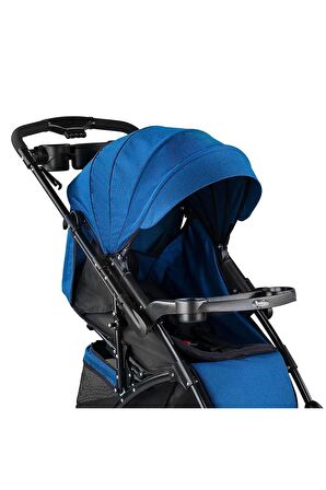 Babyhope BH 609 Polo Bebek Arabası Kırçıllı Mavi