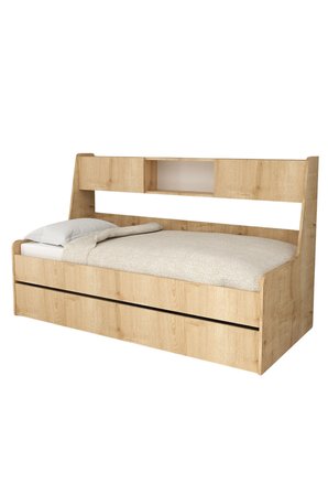 Yavrulu Karyola, Viyole Kapaklı, Kitaplıklı Yavrulu Karyola - 90x200