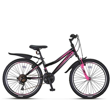 ÜMİT 2469 FASTER KADIN DAĞ BİSİKLETİ V 24 JANT 21 VİTES SİYAH PEMBE
