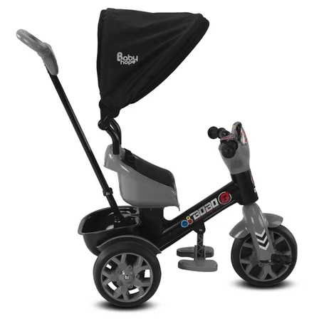 Babyhope Bobo Speed Tenteli Bisiklet Gri
