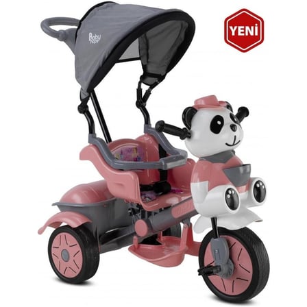 BABYHOPE 127A LITTLE PANDA PASTEL PEMBE BİSİKLET