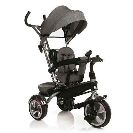 Baby Hope BH-9500 Star Ebeveyn Kontrollü Üç Teker Bisiklet  Gri